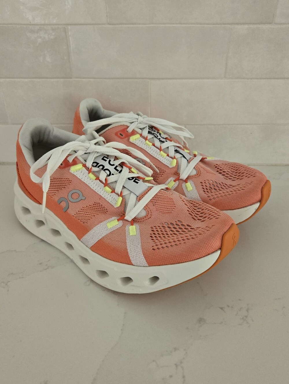 On Running Cloudeclipse Flame/Ivory Women's Coral Athletic Running Shoes Size 9